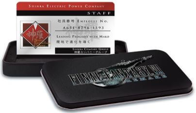 《最終幻想 7 重制版》神羅公司員工ID卡＆收藏鐵盒