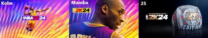 NBA 2K24，版本球星封面